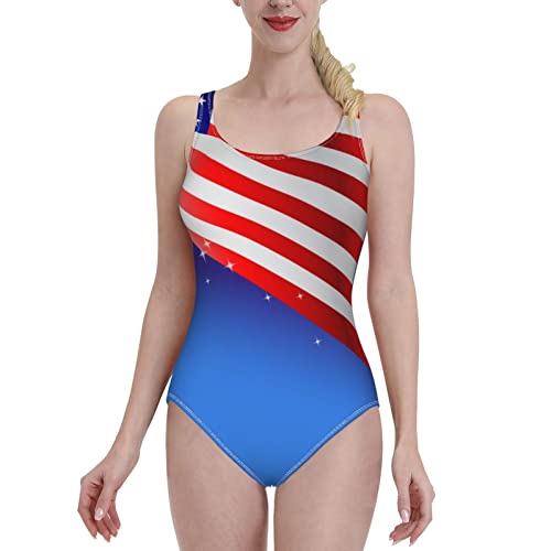 SWEET TANG Women's Athletic Training Comfort One Piece Swimsuit Swimwear Bathing Suit