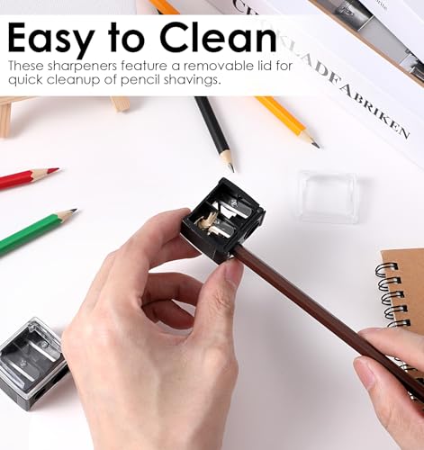 image for ValueBargain 8Pcs Lip Pencil Sharpener, Manual Dual Barrel Cosmetic Sh