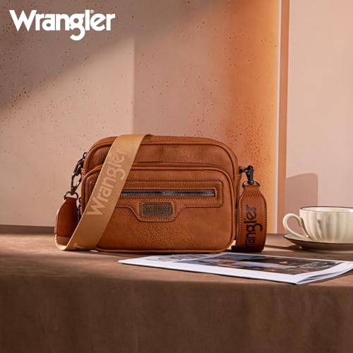 Image of Wrangler Crossbody Bag for Women Multi Pocket Crossover Bag Shoulder Pursea with Adjustable Strap