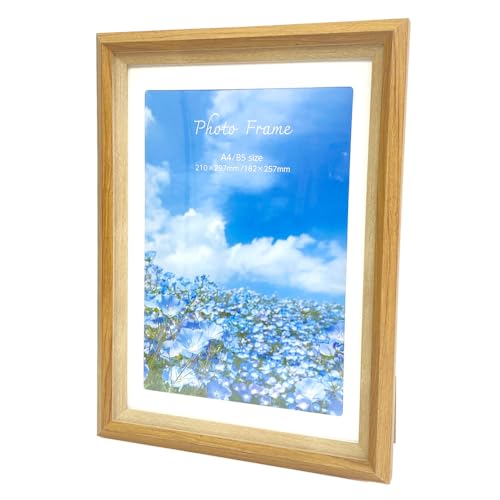 ナカバヤシ 樹脂製フォトフレーム01 A4判/B5判 ナチュラル 写真立て IT-FL-PS01-A4-N
