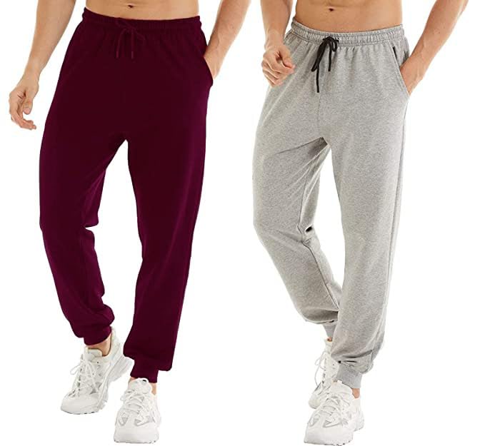 Image of Men Track Pants Casual |Pack of 2 | Track Pants for Men Sports | Men Track Pant Cotton |Joggers Gym Pants for Men | Men Lounge Pants (Size 28 to 36 inches)