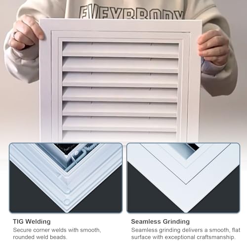 Grille d'aération pour cloison sèche anti-poussière installation facile - 5