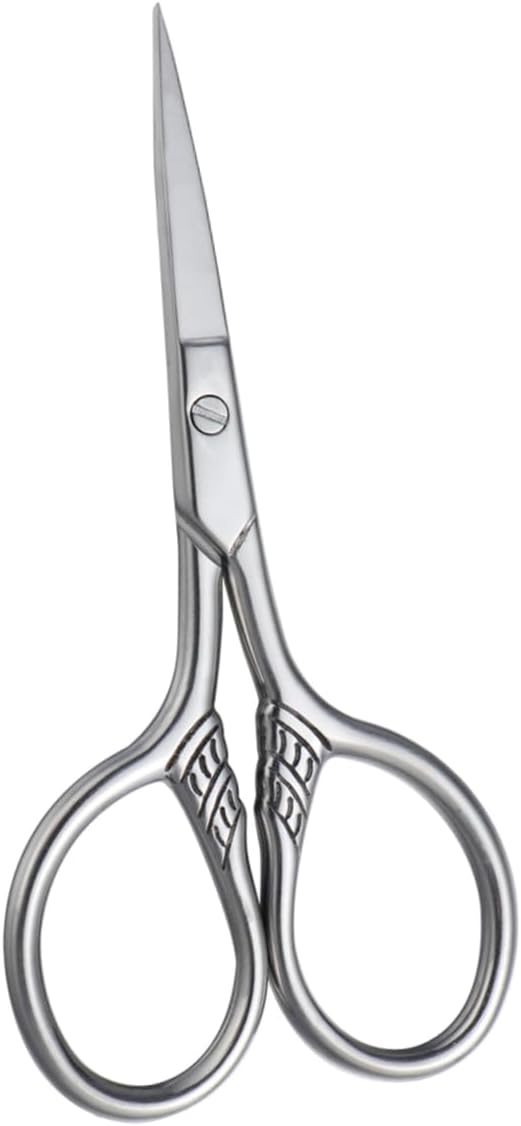 Stainless Steel Mustache Trimmer for Beard Scissors Facial Hair Remover Hair Cutting Tool