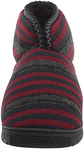 MUK LUKS mens Muk Luks® Men's Mark Bootie Slipper, Ebony/Chianti, Small US | Image 1