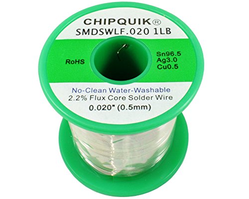 LF Solder Wire 96.5/3/0.5 Tin/Silver/Copper no-clean .020 1lb