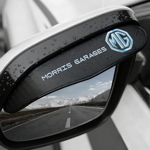 CHANGNIANFA 2Piezas Protector Lluvia Retrovisor para MG IM6 Premium EV 2026-, Visera Espejo Lateral Deflector Agua Ceja Anti-Lluvia Cubierta Protección Coche