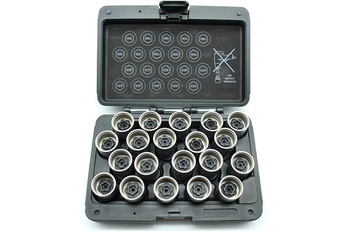 Image of TMAX 20pc Anti-Theft Wheel Lug Nut Removal Socket Key for Volvo Set B
