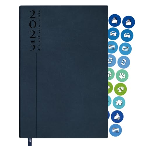 Accesorios Para Caballero, Toy Agenda 2025 Diaria, Una hoja por día, Planeador, Presupuesto de gastos.- Curpiel 14x21cm
