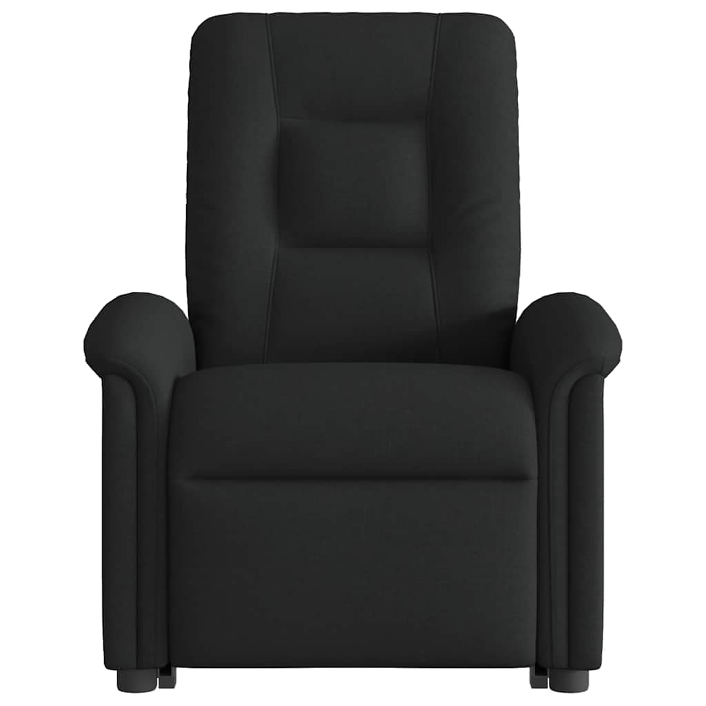 Genérico Sillón de Masaje eléctrico reclinable elevable Tela Negro,Sillas,Sillones-3303286