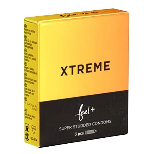 Feel Xtreme, extrem genoppte Kondome mit innovativer Supernoppen-Struktur, 1 x 3 Stück