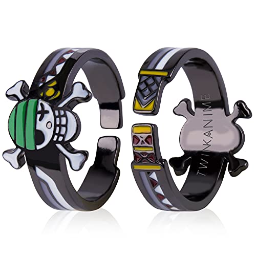 TWINKANIME ONE PIECE Roronoa Zoro S925 Ring Fashion Anime Style "All 9" sterling 925 silver quality high durability Ring (Roronoa Zoro S925 Ring)