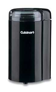Cuisinart Coffee Grinder, One Touch Control Coffee Bean Grinder with Stainless Steel Bowl and Blades, 2.5 oz/70g Capacity Enough for 12 Cups, On/Off Switch with Safety Interlock, DCG-20BKN, Black
