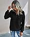 PRETTYGARDEN Women's Casual Long Sleeve Lapel Zipper Sweatshirt Drawstring Loose Pullover Tops (Black, Medium)