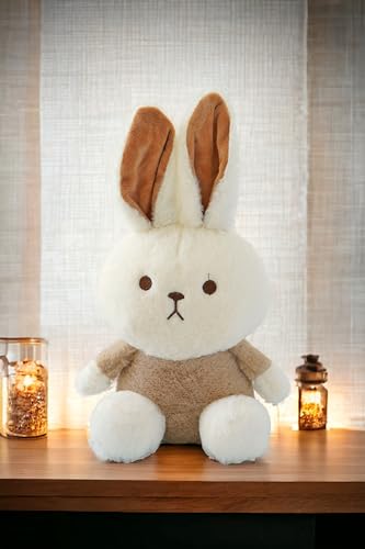 Image of Storescent Choco Bunny Bear 35cm - Brown Rabbit Soft Toy, Cute Stuffed Animal for Kids & Adults, Soft Cuddly Bunny Plushie for Birthday Gifts & Home Decor