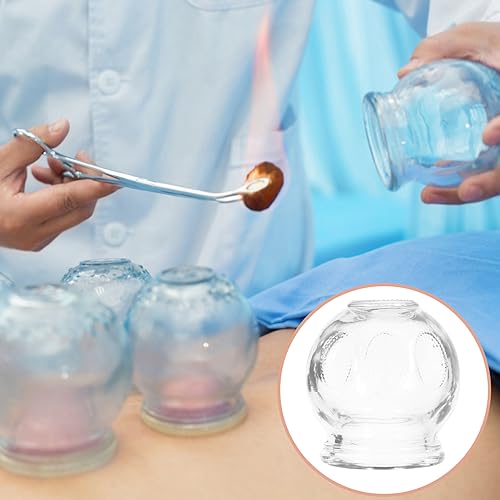 FOMIYES - 7 tazas de ventosa de vidrio para terapia de ventosas, uso doméstico, cuidado corporal seguro, fuerte adherencia, fácil limpieza, estilo aleatorio miniatura 3