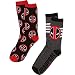Deadpool Logo 2-pack Adult Cre Socks