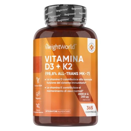 Vitamine D3 2000 UI + Vitamine K2 Mk7 200 μg, 365 comprimés végétaliens (1 an) sans stéarate de magnésium, vitamine D3 + vitamine K2 100% tout trans-embarquement, système immunitaire, os, dents, muscles