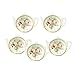 White Porcelain Ceramic with Flower Trim Gold Rim Teapot-Shaped Tea Bag Holder Tea Bag Coasters, Spoon Rests; Classic Tea Saucer Seasoning Dish Set