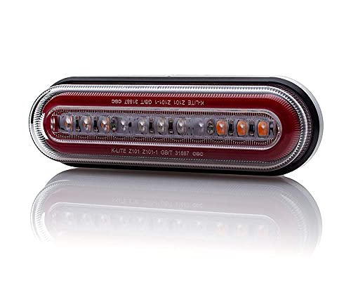 Alchemy Parts Indicatori Moto Frecce Integrato LED Stop Corsa Coda Luce Freno