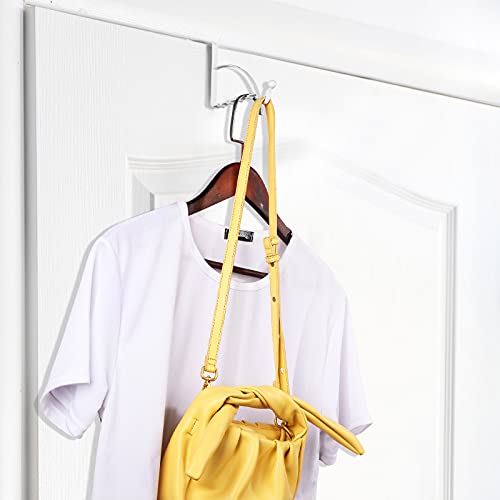 Hotop 2 Pcs Metal Over The Door Hooks, Clothes Hanger, White by Hotop - Used condition - Image 6