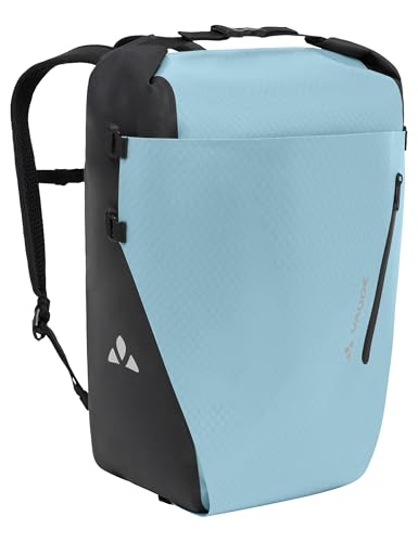 VAUDE 2in1 Fahrrad Hinterradtasche und Rucksack Aqua Transformer 26 Liter, wasserdicht, Made in Germany, nordic blau, Einheitsgröße