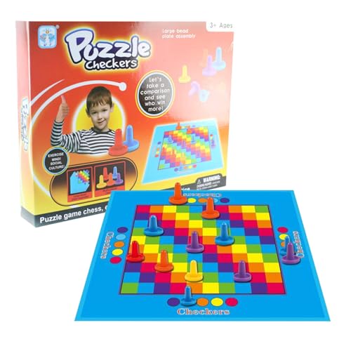 Juego de Mesa de Damas para Niños | Juego De Mesa Educativo De Damas Y - Juguete De Divertido,para Adultos Niños Personas Mayores Viaje Al Aire Libre En Interior Aula Escuela Acampada Patio