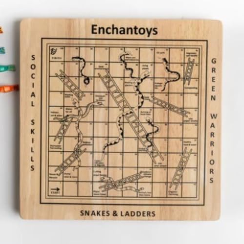 Image of Snakes and ladders Board Game | Vaikuntapali | Moksha Patam | Saap Seedhi |Parama Padam | Chutes and Ladder | Gyan Chauper | Old Time Game | Fun |