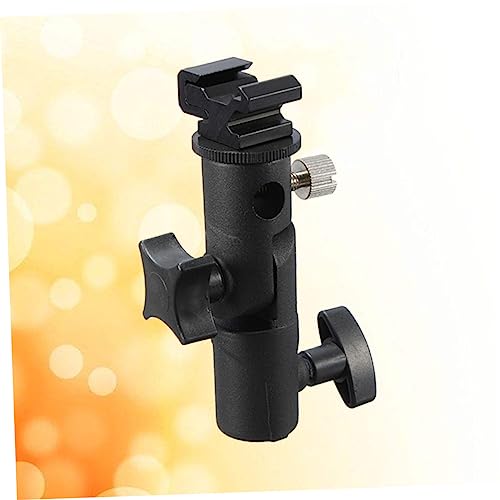Soporte de flash e tipo con adaptador para iluminación de cámaras y focos led 4