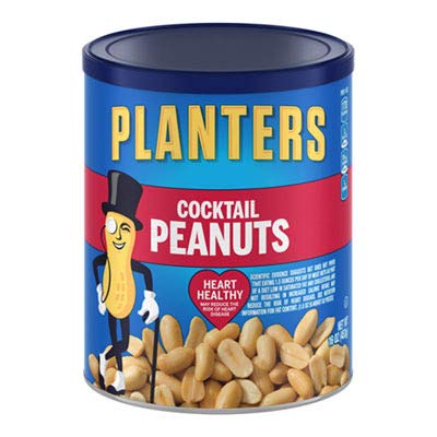 Image of PLANTERS Salted Peanuts, Plant Based Protein Snacks, 16 Oz (1 Ct)