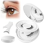 Lafo Magnetic Eyelashes - Natural Look, 2 Pairs Reusable Lashes Kit with Applicator, No Glue Needed, Easy to Wear and Remove