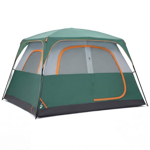 OLIXIS 6 Person Camping Tent, 81in Tall Waterproof Windproof Tent...