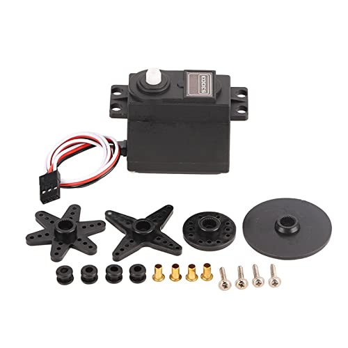 [Struttura stabile] Questo servomotore per auto RC ha un materiale di struttura stabile per garantire il normale funzionamento del servo, per garantire l'elevata linearità e precisione del servo. Alta rotazione, ben controllata e supporto impermeabile.