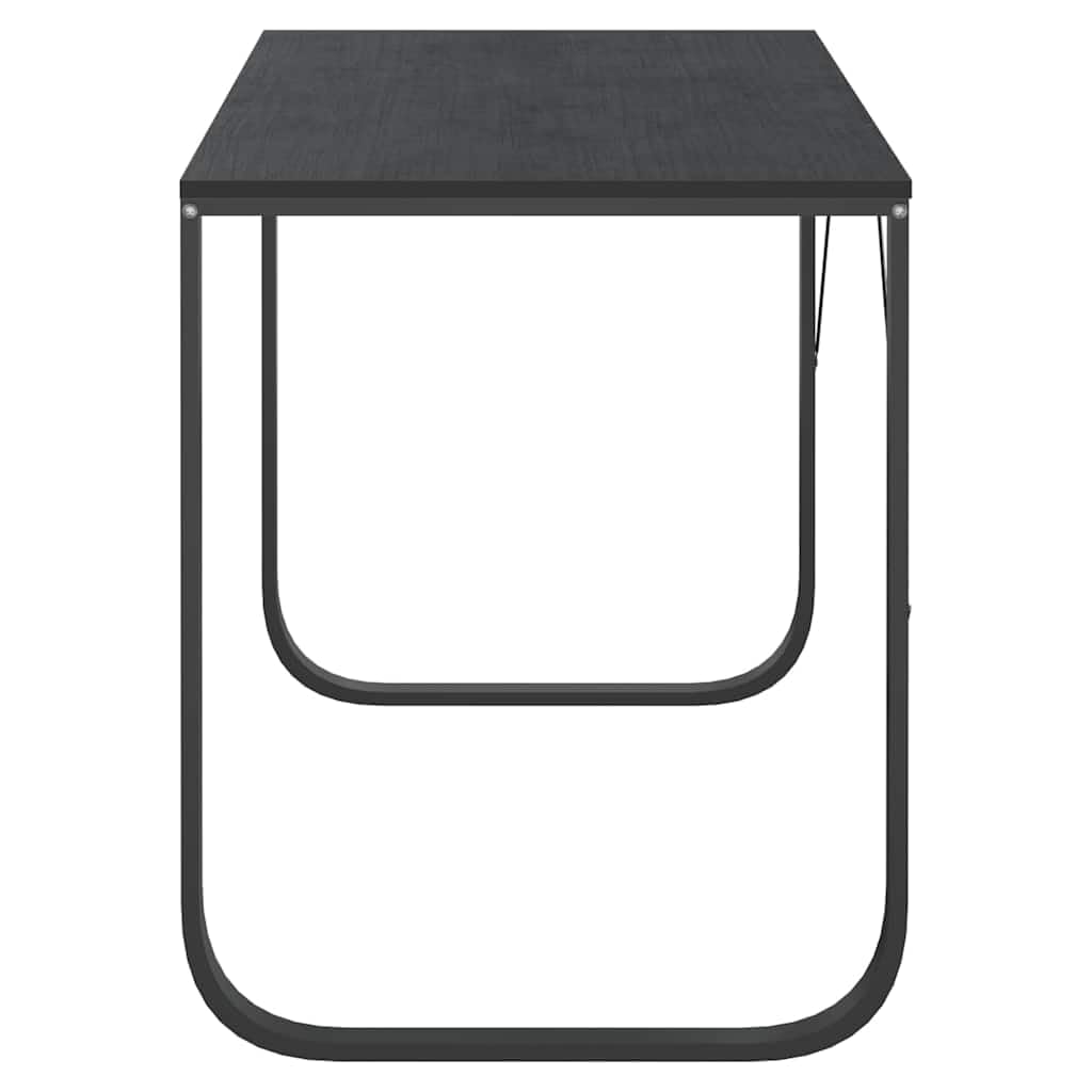 Scrivania per computer, 110 x 60 x 73 cm, in metallo, colore: Nero