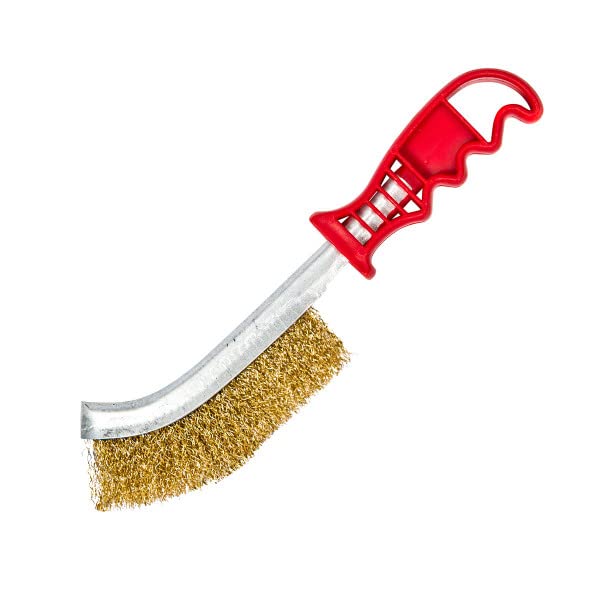 JB Hand scratch Brush 10 Inch, Professional Brass Coated Wire Brush Long Plastic Handle, Brass Wire Brush for Removing Metal Rust, Paint, Any kind of Adherence. (B0BQKL2RJK) Amazon Price History, Amazon Price Tracker