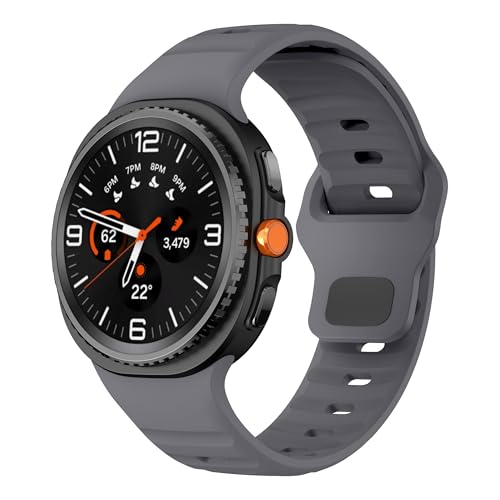 Image of XMUXI Compatible with Samsung Galaxy Watch 9 /8 Strap 44mm 40mm, Silicone Sport Breathable Bands for Galaxy Watch 8 Classic Straps 46mm (No Watch)