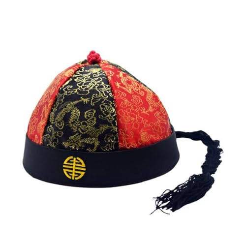 XAGMODSHN Chinese Oriental Hat for Adult Teens QingDynasty Ancient Chinese