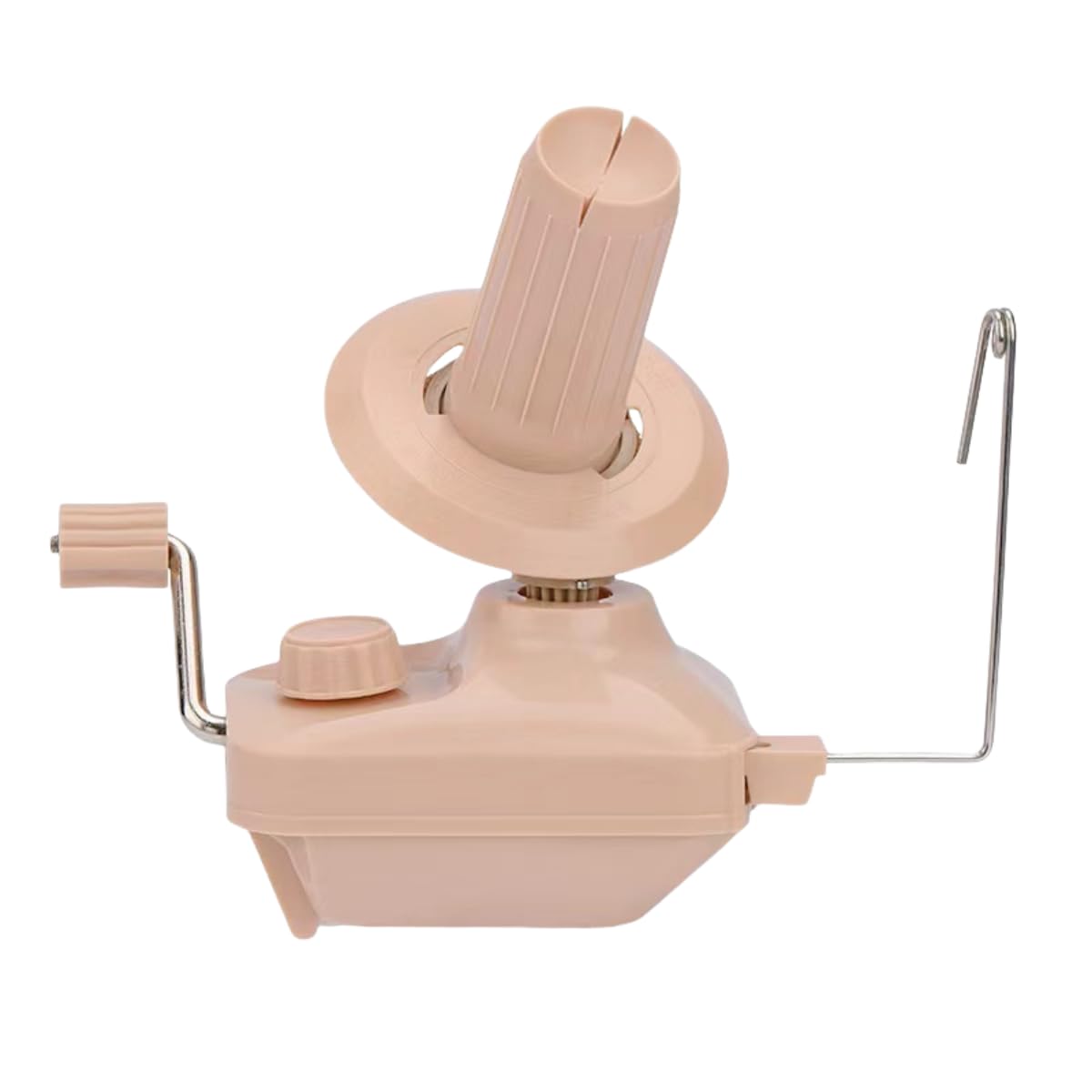 GEIWOGUO Yarn Winder Fiber Yarn String Ball Winder Holder Hand Operated (Khaki)
