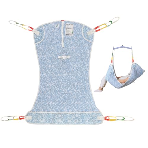 EZHOISLING Full Body Patient Lift Sling with Vibrant Patterns - Heavy Duty Mesh Transfer Sling for Elderly, Disabled Bed Repositioning & Lifting| SWL 500 lbs (7503-Dotted Abstract, Small)