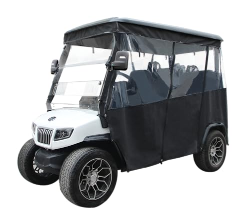 Evolution D5 Ranger, Ranger Plus & D5 Maverick, Maverick Plus, Rain Enclosure Four Seater Includes Set of Rails, Black