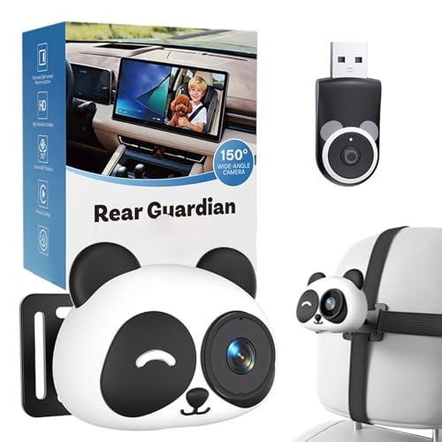Monitor de coche para niños inalámbrico con visión nocturna 1080P Video Plug and Play gran angular, cámara inalámbrica para asiento de coche para padres, viajes diarios por carretera de larga