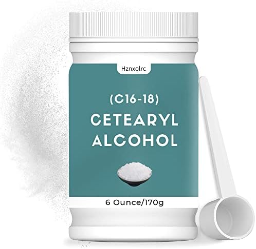 6 Ounce Cetearyl Alcohol for Making Lotions, Premium Cetearyl Alcohol Granules, Smooth and Emollient, Fresh and Pleasant, Suitable for Making Conditioners, Scrubs, Creams and More
