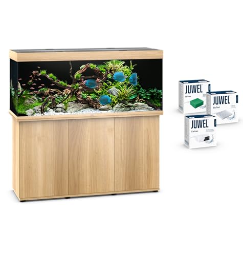 JUWEL Aquarium Rio 450 Kombination helles Holz Premium-Bundle