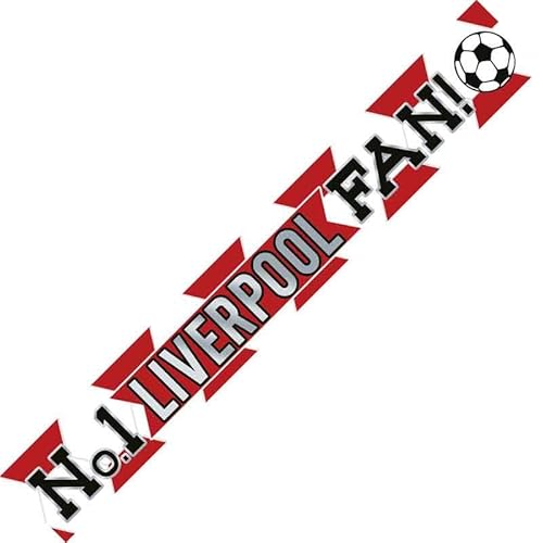 FANCYDRESSCOZ Liverpool Number 1 Liverpool Fan Football Banner Birthday Party Decor Footie No.1 Liverpool Supporter