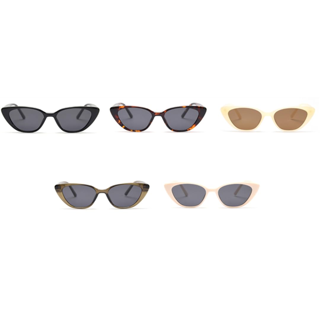 Occhiali da sole polarizzati Cat Eye da donna, stile retrò, da uomo, con montatura in TR90 e stampa leopardata.