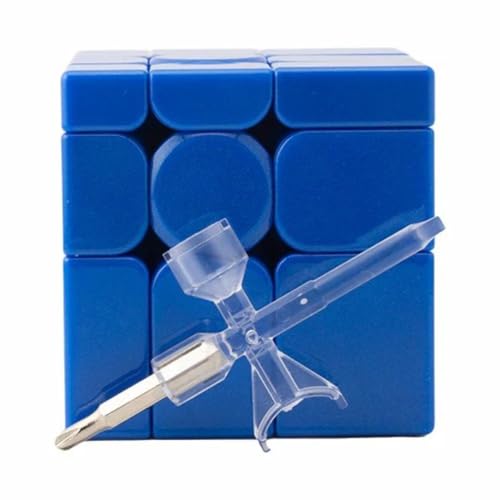 Image of MoYu Mirror Blue 3x3 V2 Magnetic Shape Mod Puzzle | UV Coated Glossy Finish & Speed Design | Enhanced Stability, Anti-Pop Mechanism & 20 Corner Cutting