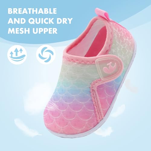 Image of FEETCITY Baby Boys Girls Water Sport Shoes Barefoot Kids Aqua Socks Quick-Dry Beach Swim Pool Shoes