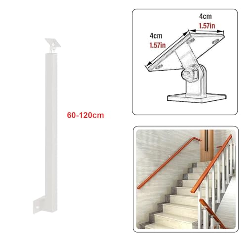 Balustres d'escalier design blanc de 85cm pour garde-corps rigide - 2