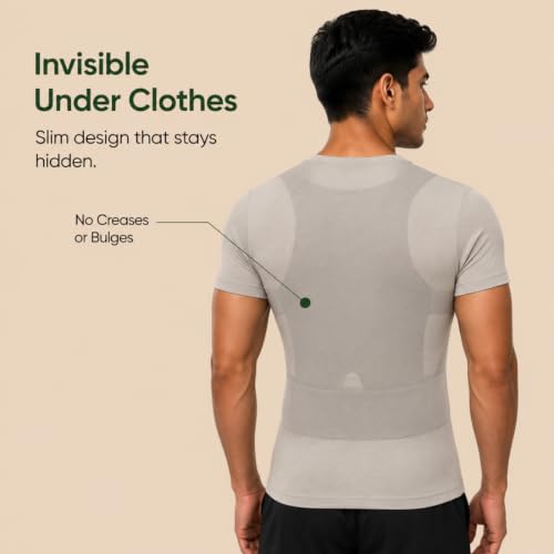 Image of Posture Corrector Belt for Men & Women (M-L (30 inch -34 inch)) | Back Support Belt for Back Pain Relief Adjustable Shoulder Support for Office, Work, Driving & Daily Wear