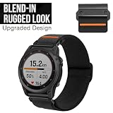 YOOSIDE Quick Fit 26 mm pleciona elastyczna opaska nylonowa do zegarka Garmin Fenix 7X / Fenix 6X / Fenix 5X / Enduro / Tactix 7 Pro/epix Pro 51 mm, Quick Fit 26, Nylon, No Gemstone