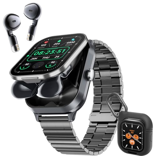 Denash Smart Watch with Earbuds, 2.01' HD Screen 2 in...